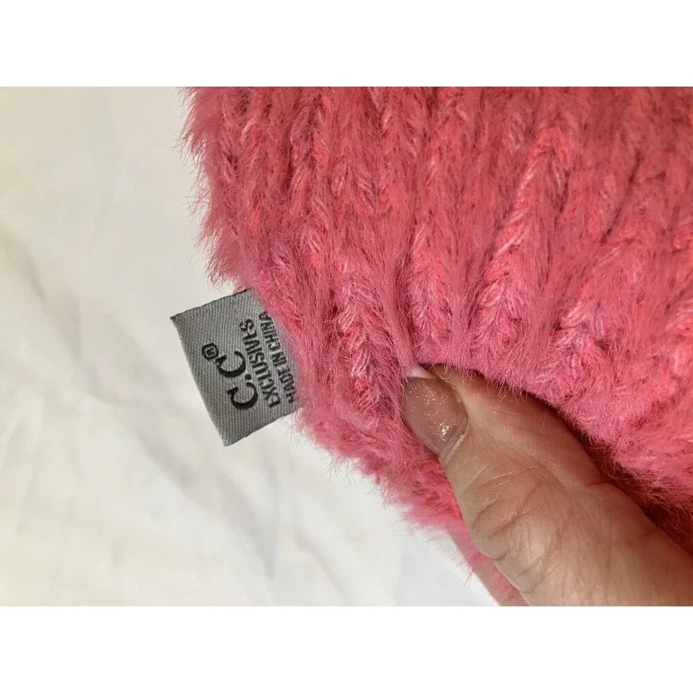 C.C. Kids Toddler Pink Soft Stretch Cable Knit Winter Beanie Hat